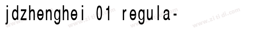 jdzhenghei 01 regula字体转换